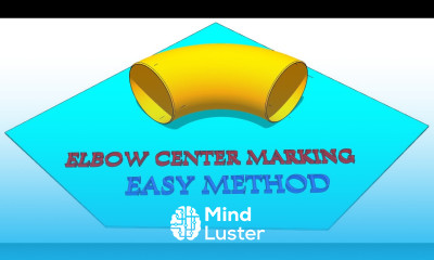 HOW TO DO ELBOW CENTER MARKING EASY METHOD TUTORIAL