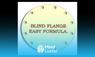 HOW TO DO BLIND FLANGE MARKING WITH A BETTER EASY FORMULA TUTORIAL