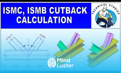 Learn How to calculate the cutback of beams and C sections बीम कॉलम का ...