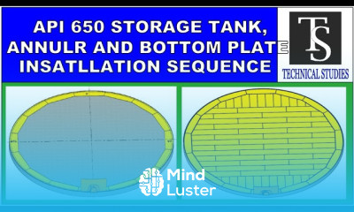 API 650 120 M DIA WATER STORAGE TANK ANNULAR BOTTOM PLATE INSTALLATION PROCEDURE SEQUENCE
