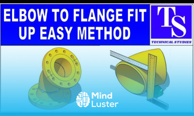 45 DEGREE ELBOW TO WELD NECK FLANGE FIT UP EASY METHOD Pipe fit up tutorials