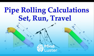 How to calculate set run and travel on a rolled pipe spool