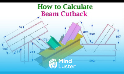 Learn How to calculate and Mark Beam Column Cutback - Mind Luster