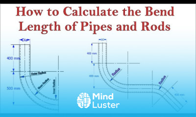 Learn How to calculate Bend Length of pipes and rods - Mind Luster