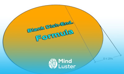 2 1 Elliptical dish end of pressure vessel blank diameter calculation Tutorial 07