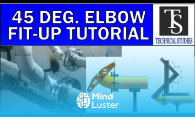 How to fit up a 45 deg elbow on a pipe tutorial for beginners