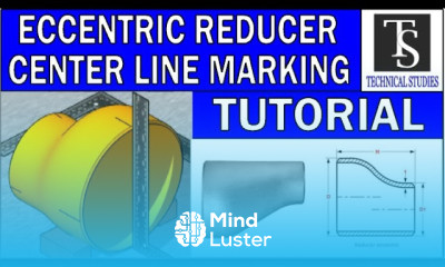 How to mark the center line of an eccentric reducer Step by step method for beginners explained