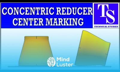 LARGE CONCENTRIC REDUCER CENTER LINE MARKING TUTORIAL