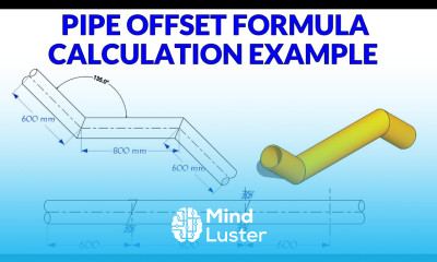 Learn Pipe offset formula calculations marking examples - Mind Luster