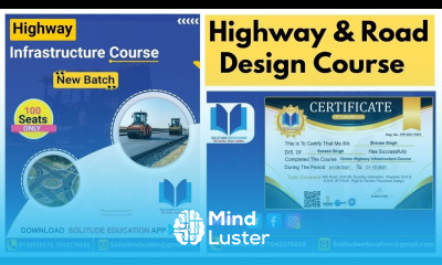 Highway Infrastructure Course Highway Road Design Online Course Solitude Education
