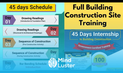 45 Days Internship In Building Construction Practical Knowledge Training Solitude Education