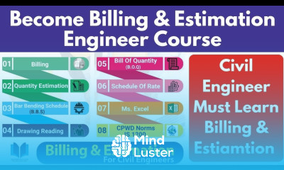 Full Billing Estimation Engineer Work Training BBS BOQ SOR Estimation Drawing Reading