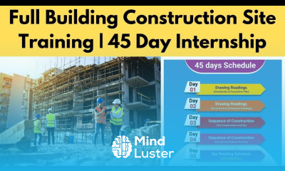 45 Day Internship In Building Construction BOQ BBS SOR Drawing Reading Practical Work
