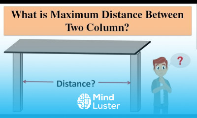Maximum Distance Between Two Column Minimum Size of Column and Beam 2024