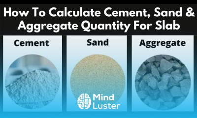 How to Calculate Cement Sand and Aggregate Quantity In Concrete Concrete Material Calculation