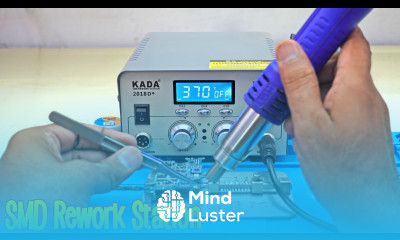 How to use SMD Rework Station Heat Gun Hot air Blower in Mobile Phone Repairing Tutorial 8