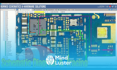 How to trace find missing points in Mobile Phone PCB Borneo Schematic Diagram Tutorial Tutorial 13