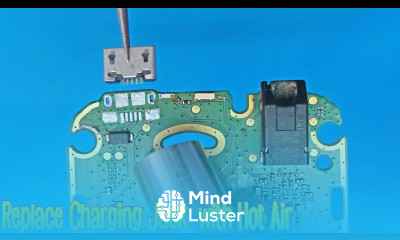 How to replace Mobile Phone Micro USB Charging Port Jack with Hot Air SMD Rework Station Tutorial 22