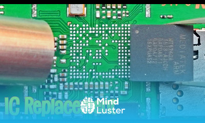 How to change any Mobile Phone IC CPU EMMC IC Reballing with BGA stencil Tutorial 24