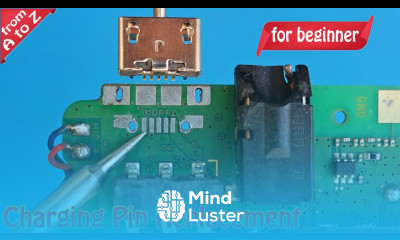 How to replace Mobile Phone Micro USB Charging Port Jack with Hot Air SMD Rework Station