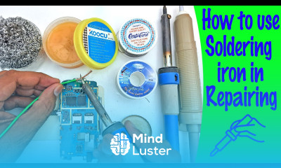 How to use soldering iron in mobile phone repairing soldering tips in Urdu Hindi Tutorial 2