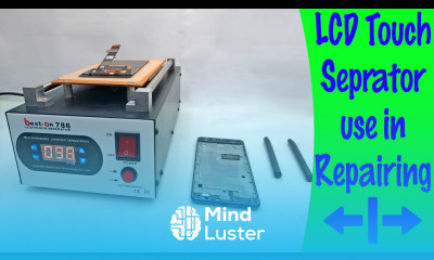 How to use vacuum lcd touch separator machine for cracked mobile phone LCD Tutorial 9