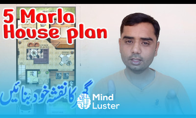 5 Marla house plan How to design make and draw house map