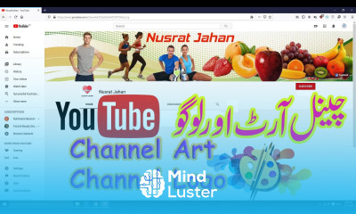 How to make create YouTube channel art photo Create make YouTube channel logo for free Tutorial 3
