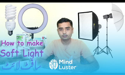 How to make defused soft light DIY softbox at home for YouTube video recording studio Tutorial 6
