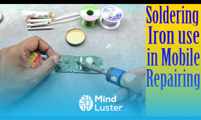 How to use Soldering iron flux in mobile phone repairing techniques tips Urdu Hindi Tutorial 2