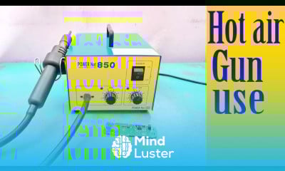 How to use hot air gun SMD Rework Station in mobile phone repairing Resold IC Urdu Hindi Tutorial 10