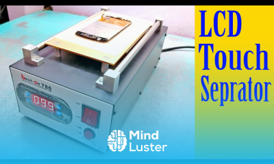 How to use vacuum LCD touch separator machine for cracked touch use in mobile repairing Tutorial 11