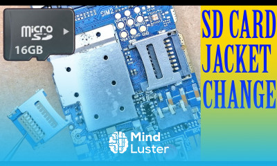 How to replace change china mobile phone memory sd card holder slot jacket Tutorial 21