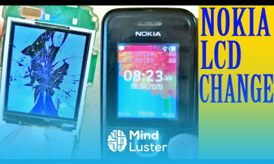 How to change replace Nokia keypad mobile phone broken cracked lcd screen tutorial 23