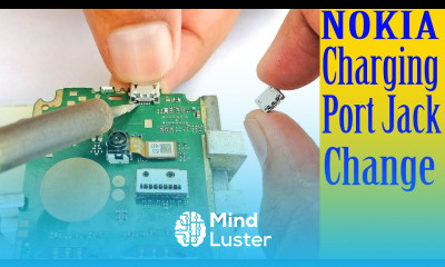 How to change replace Nokia mobile phone charging port jack base Tutorial 25