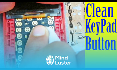 How to clean dust from Nokia China mobile phone keypad buttons Tutorial 26