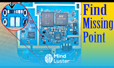 How to track find damaged missing points lines in mobile phone board pcb with multimeter Tutorial 33