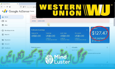 How to Cash withdrawal from google AdSense How to receive money from AdSense through Western Union