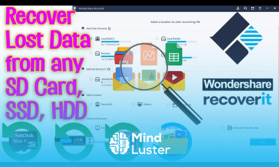 How to recover deleted data photo video files from sd card flash memroy with Wondershare Recoverit