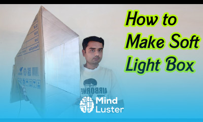 How to make professional soft light box studio light for video easily at home