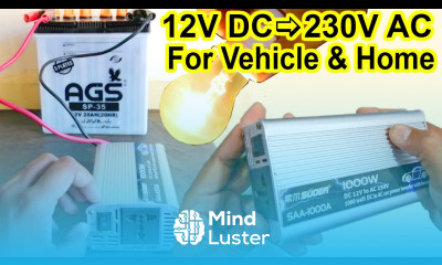 Car 12V DC to 230V AC current Power inverter Converter UPS to operate AC Devices in Vehicle