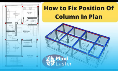 How to Fix Column Position In Plan Column Layout Thumb Rule For Residential House Column Layout