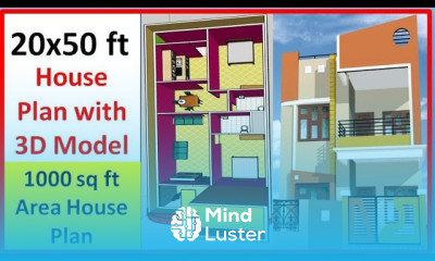 1000 sq ft House Plans 20 x 50 House Plans 1000 sq ft House Design 20x50 3d plans