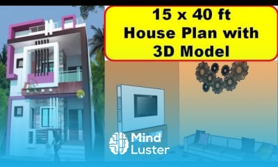 15 x 40 ft House Plan 720 sq ft House Plan 15 x 40 ft Ghar ka Naksha House Plan 3D
