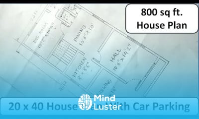 20 x 40 Ghar Ka Naksha Kaise Banaye II 20 by 40 Home Plan II Home plan II 20 x 40 House Plan