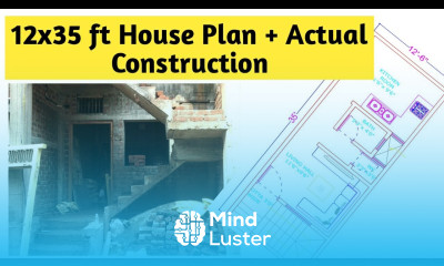 12x35 House Construction ¦¦ Stair Details ¦¦ House Under Construction ¦¦ 12x35 house plan