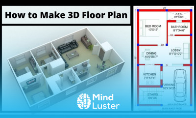 3D Ghar Ka Naksha Kaise Banaye How to Make 3D House Plan 3D Floor Plan Online