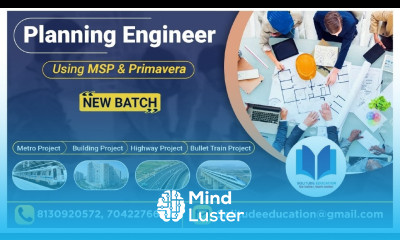 Planning Engineer Course For Civil Engineers Learn Primavera MSP Software Solitude Education