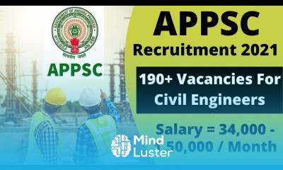 Civil Engineering Jobs 190 Vacancy APPSC Recruitment 2021 Govt Job for Fresher Civil Engineers