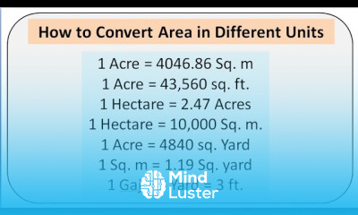 Area conversion hectare Acre sq m sq ft Yard Gaj ft to m sq ft to gaj